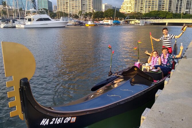 Aloha Gondola Cruise with Drinks & Pastries - Drinks, Pastries, and a Hawaiian Lei