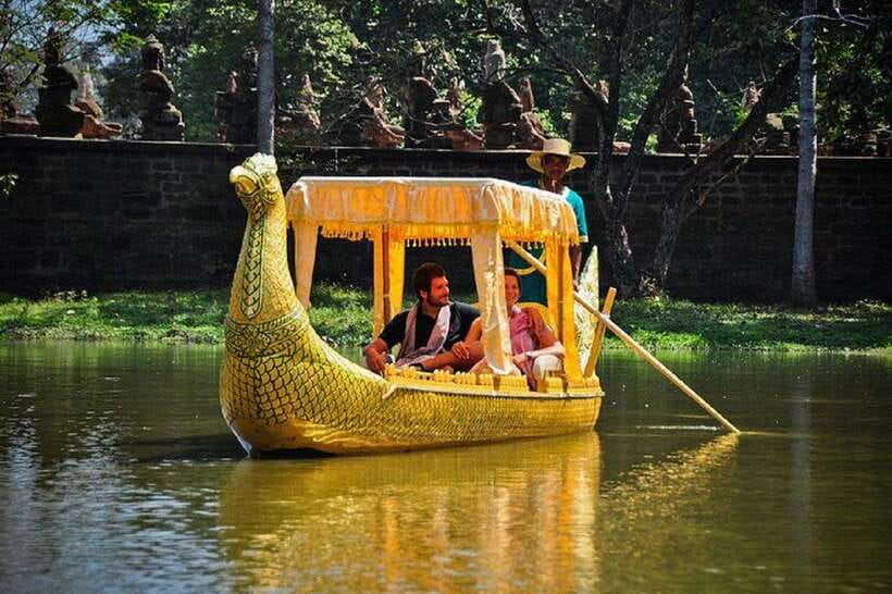 Angkor Bike tour & Gondola Sunset Boat w/ Drinks & Snack - Leaving Siem Reap by bicycle