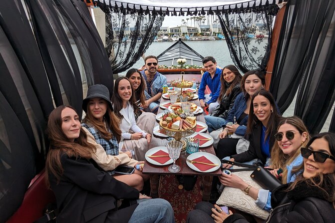 Beautiful Luxury Picnic on a Docked Gondola Boat in Coronado - Arriving at the Coronado Cays gondola