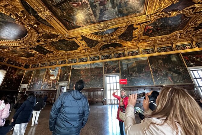 Best Of Venice: Saint Mark's Basilica, Doges Palace with Guide and Gondola Ride - Piazza San Marco beyond the palace doors