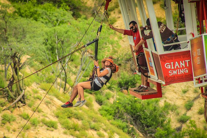 Extreme Swing - Fly from the Glass Bottom Gondola - Leaving Cabo for Wild Canyon Adventures