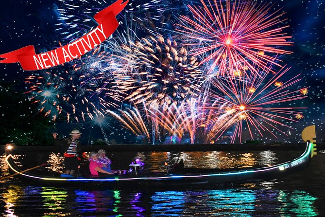 Fireworks Waikiki Gondola Cruise -lots of fun- - Along Waikiki’s Grand Canal and harbor