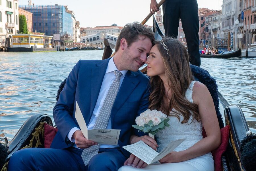 Grand Canal: Renew Your Wedding Vows on a Venetian Gondola - Meeting near Saint Mark’s Square