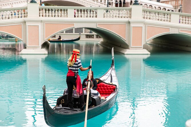 Las Vegas Super Saver: Madame Tussauds with Gondola Boat Ride - The Grand Canal Shoppes and Strip setting