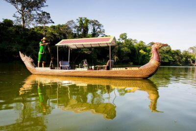 Late afternoon Angkor Gondola Tour with champagne and canapés