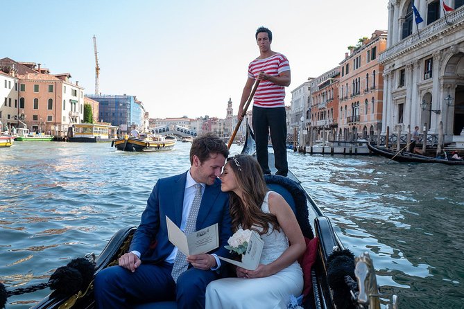 Renew your wedding vows on a romantic gondola - A 30-minute ride through the Grand Canal