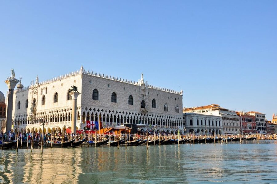 Venice: Doge's Palace with St. Mark's Basilica & Gondolas - From grand halls to the Grand Canal