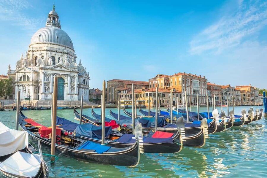 Venice: Gondola Ride Along Grand Canal and Hidden Corners - Turning into Venice’s quieter canals