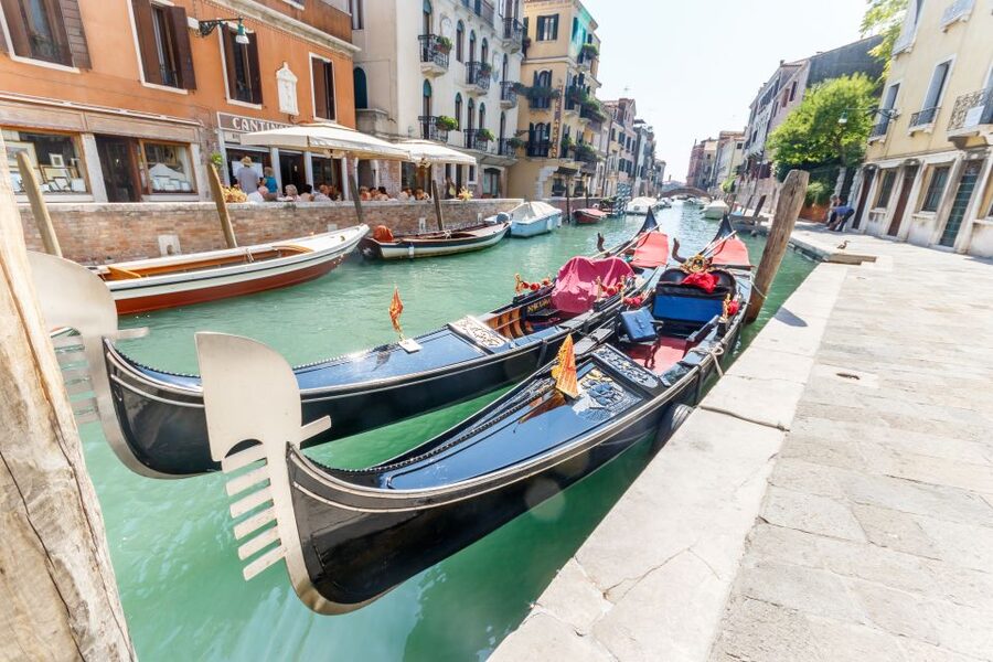 Venice: Traditional Shared Gondola Ride - The smaller canals are the quietest part